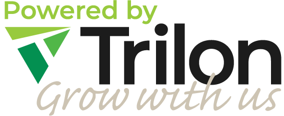 Powered by Trilon Grow with Us logo